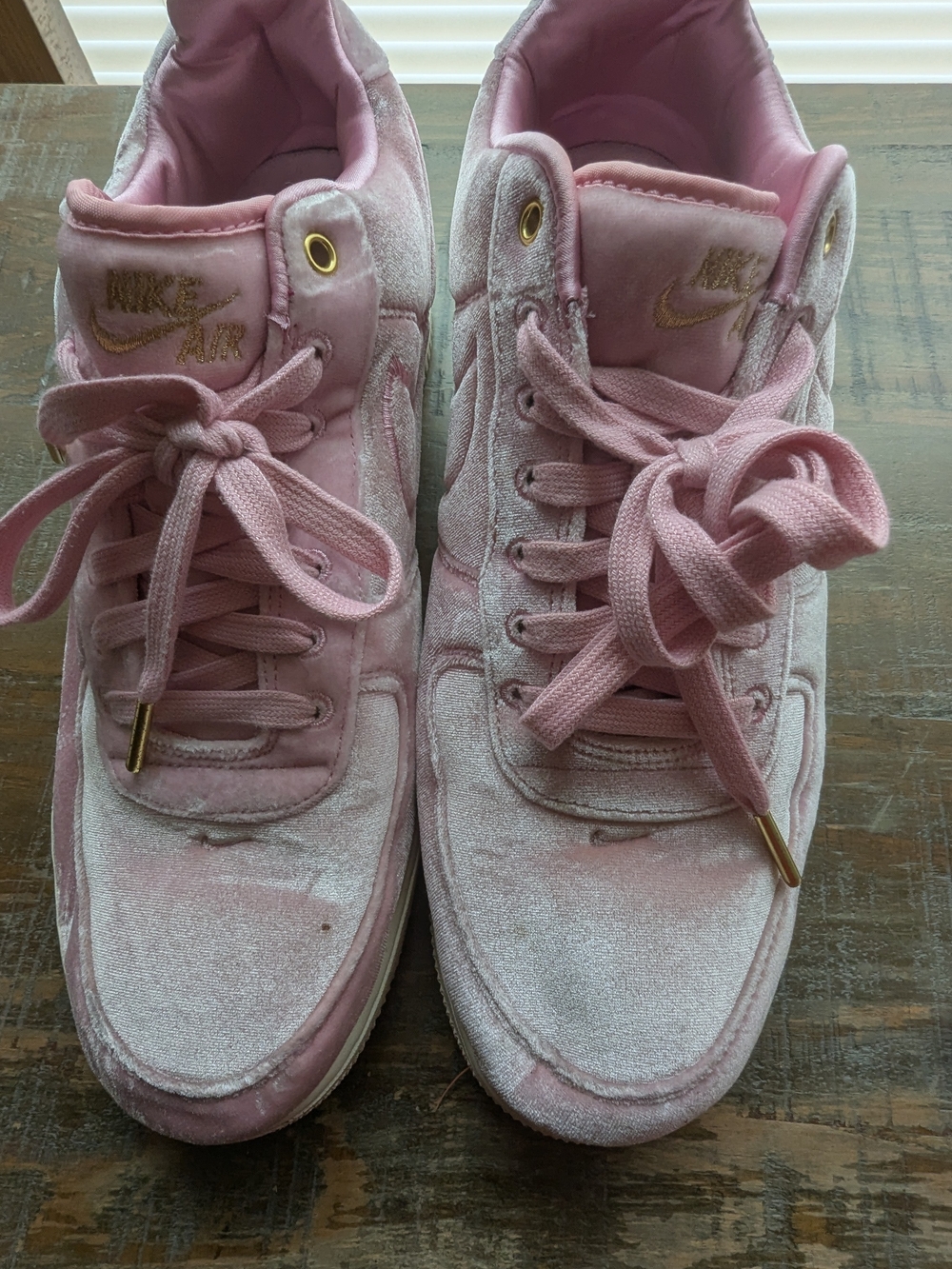 Mens velvet Nike sneakers